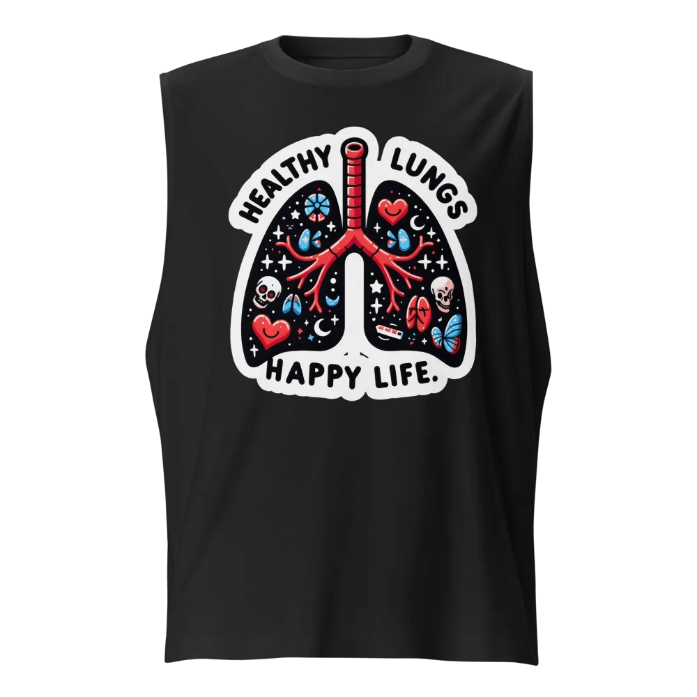 Vibrant Lung Art Muscle Tank product image (1)