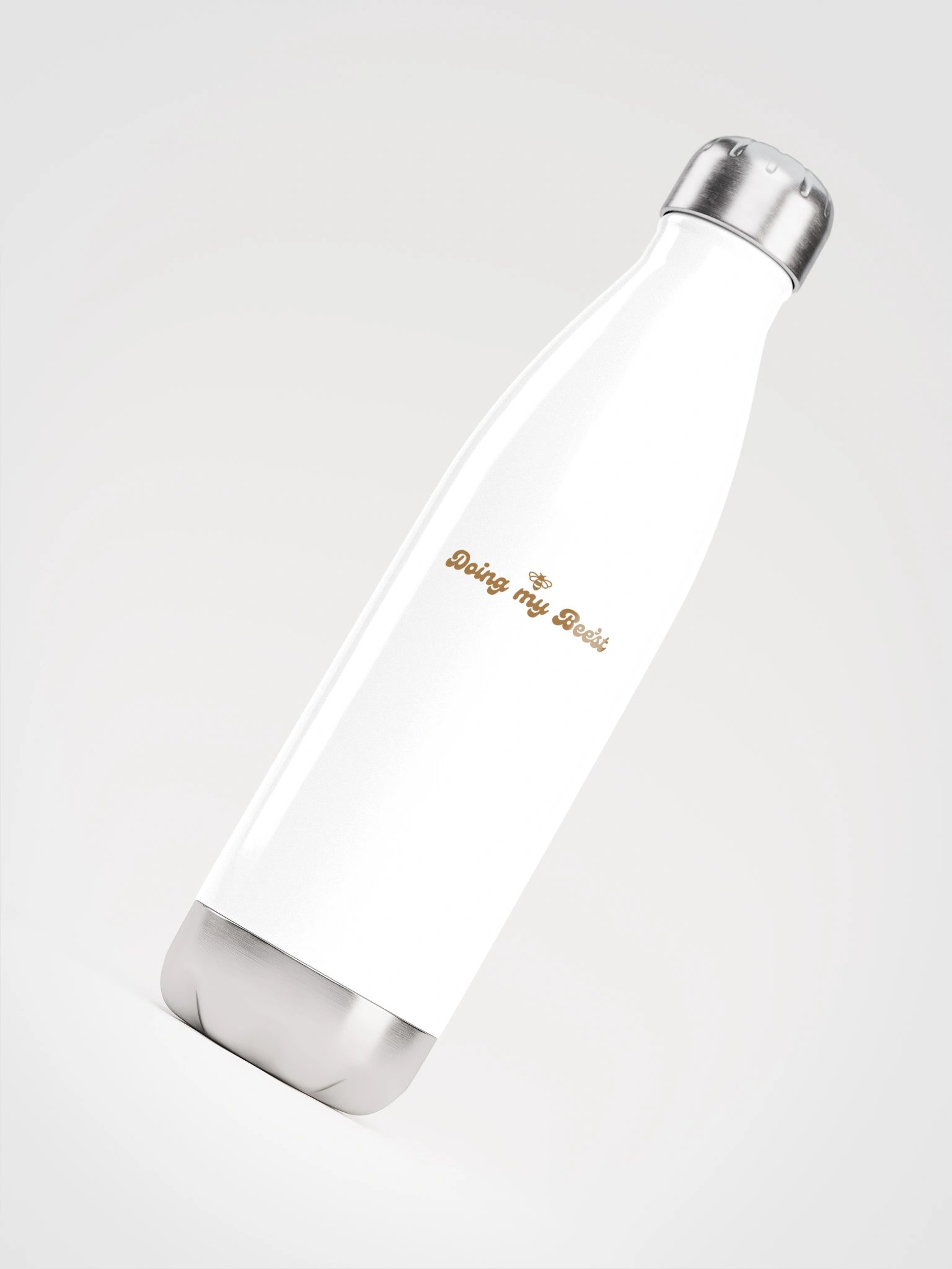 Doing my Beest - Water Bottle | yellow print product image (4)