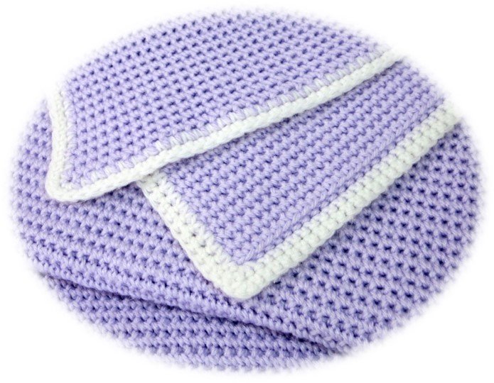Waffle Weave Crochet Baby Blanket product image (1)