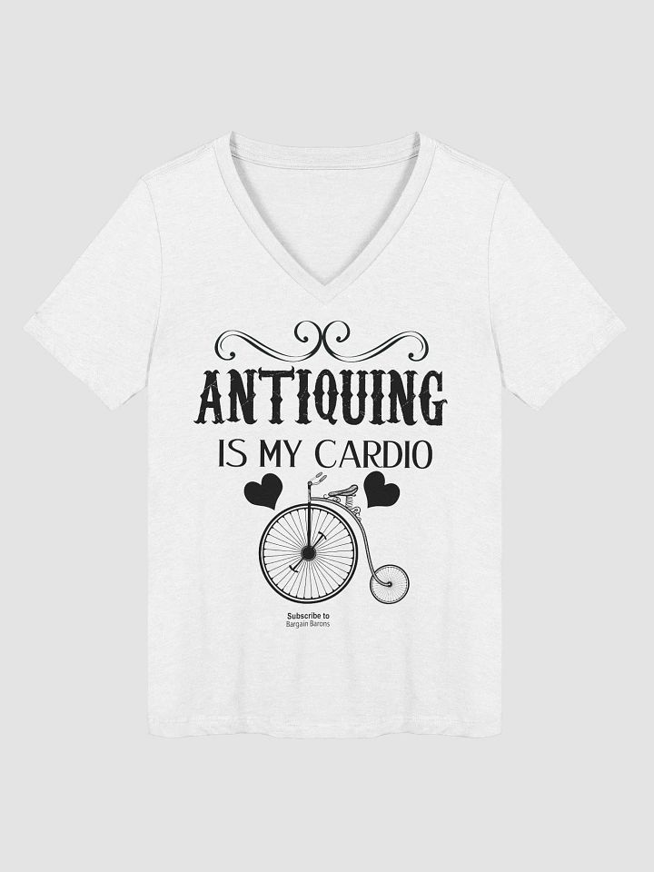 ANTIQUING IS MY CARDIO (Ladies' V-Neck) product image (1)