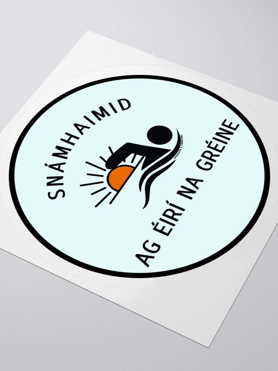 Snámhaimid ag Éirí na Gréine Sticker product image (7)