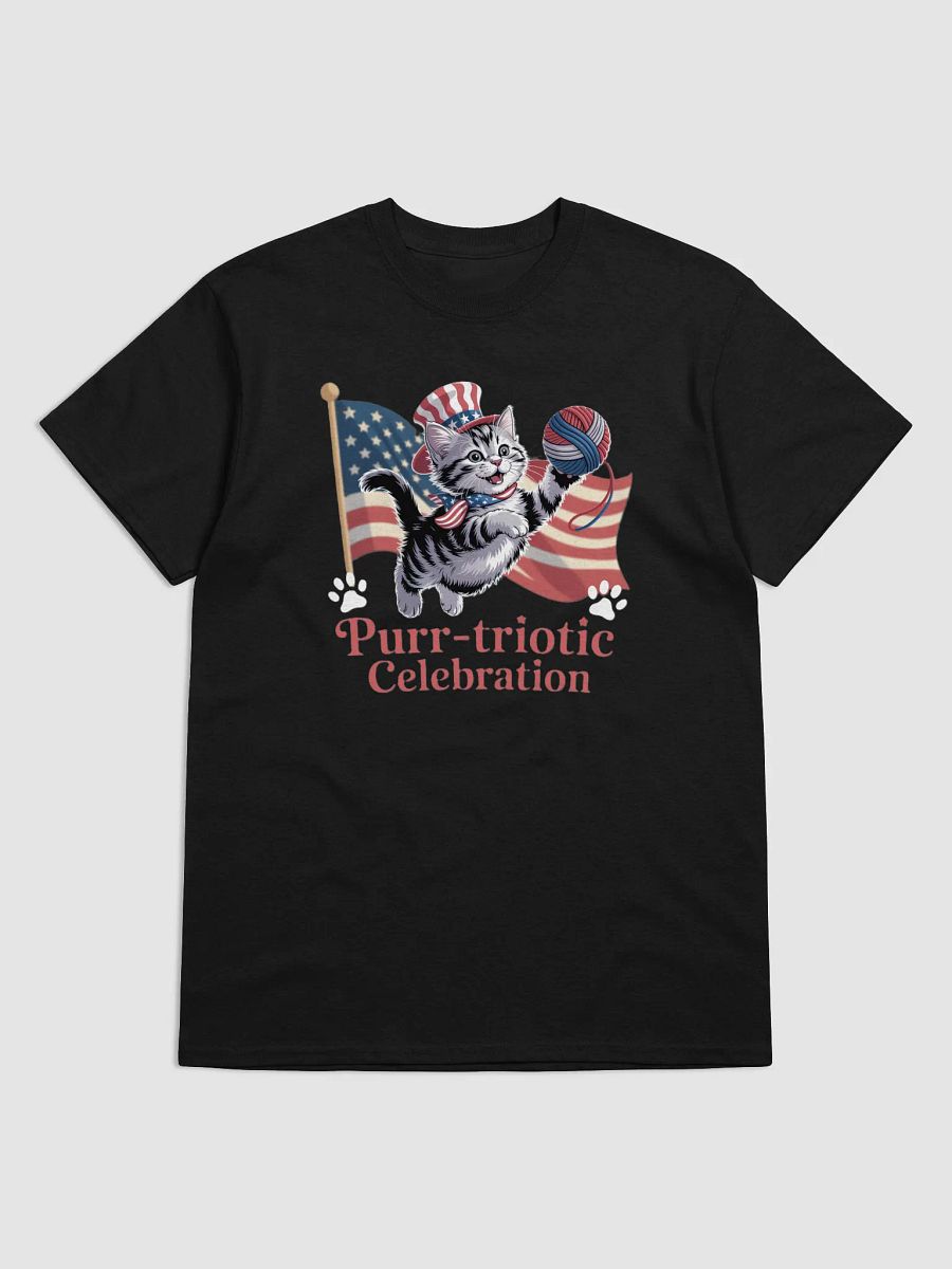 Purr-triotic Kitten T-Shirt product image (3)