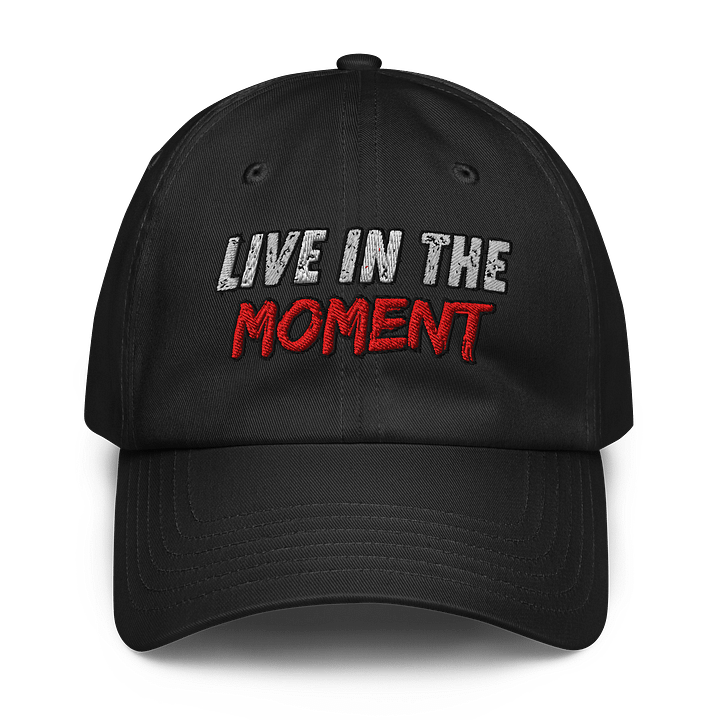 LIVE IN THE MOMENT Distressed Dad Hat product image (1)