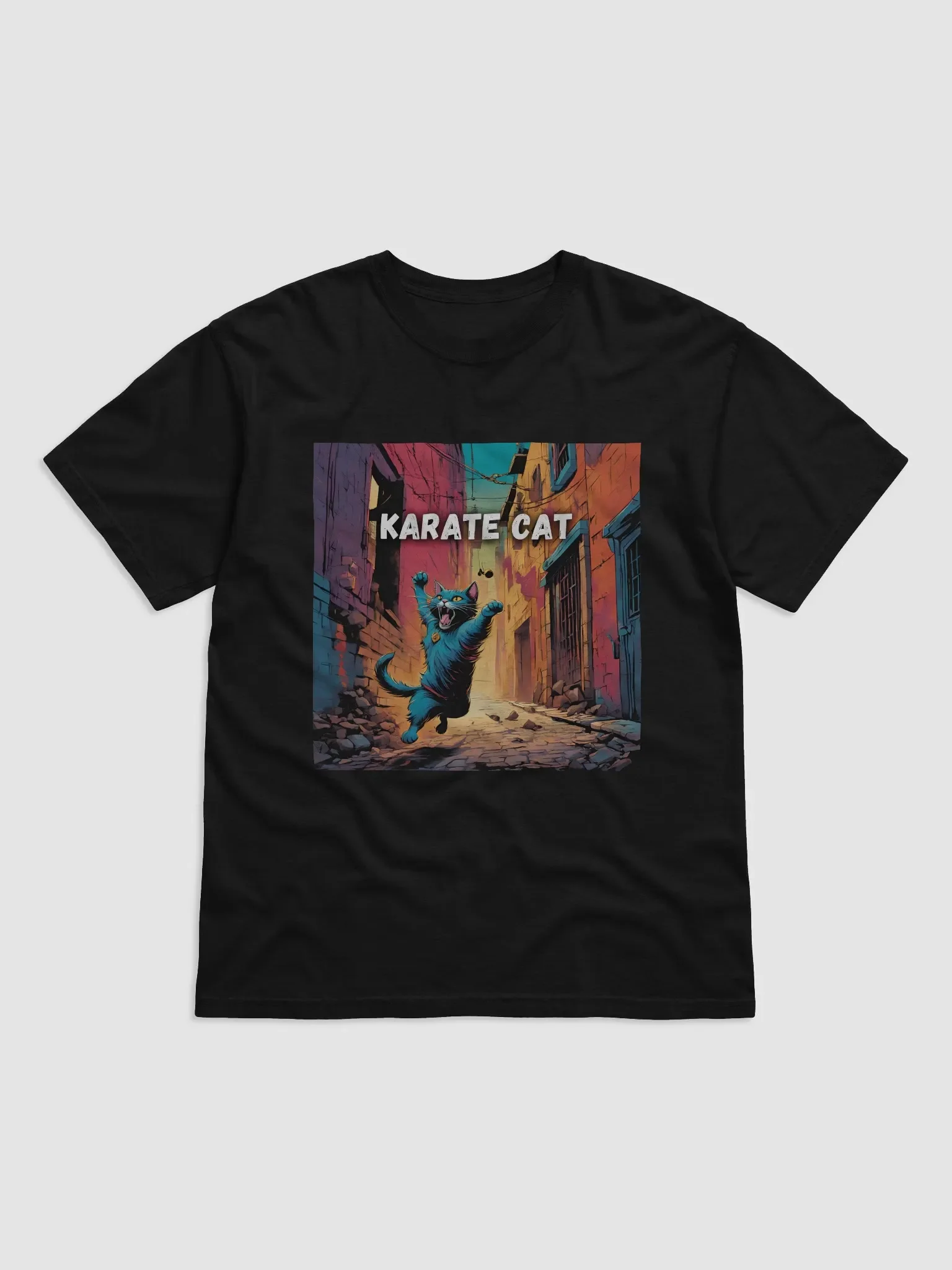 Karate Cat in Action T-Shirt product image (1)