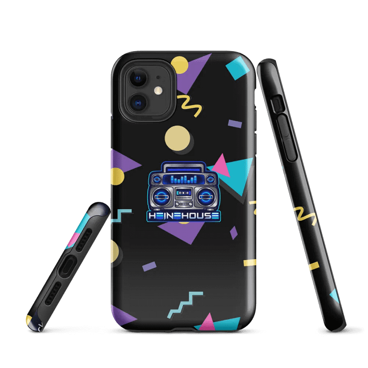 Geometric Tough iPhone® Case (Not MagSafe) - Retro Boombox product image (1)