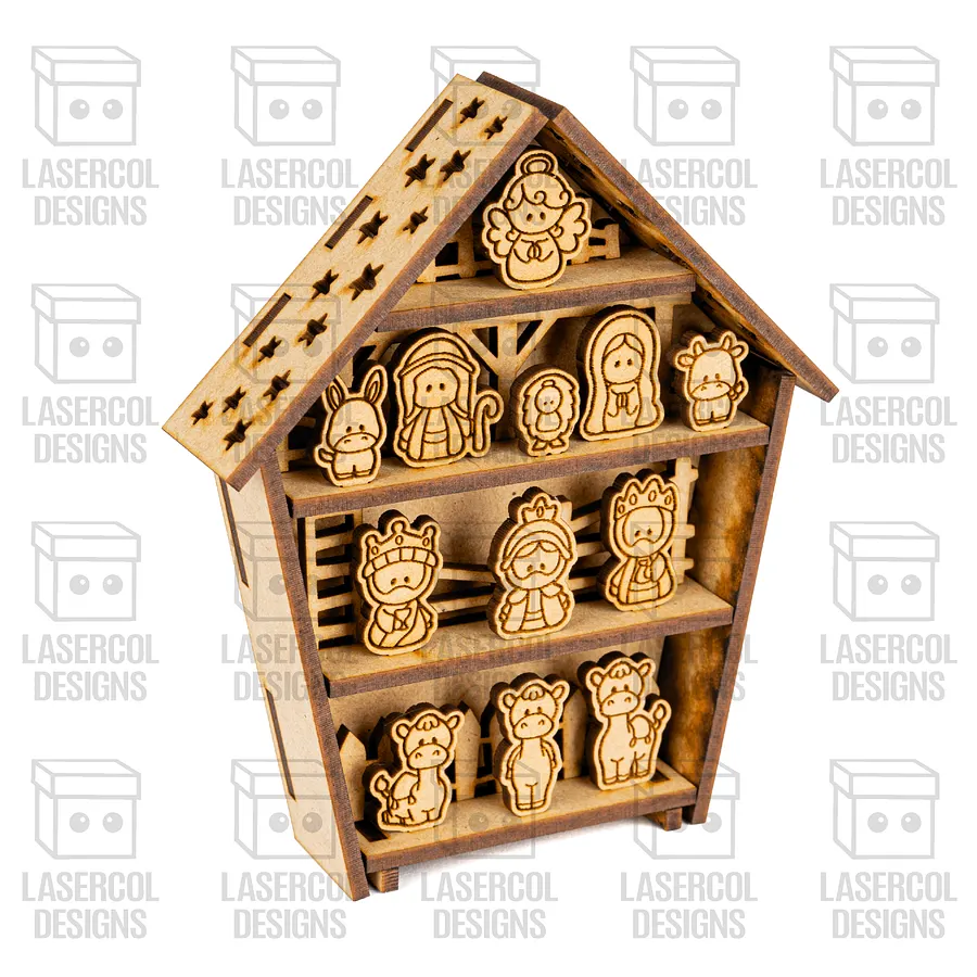 Nativity Scene (4 Sizes) - Christmas Files - Laser Cut Files product image (3)