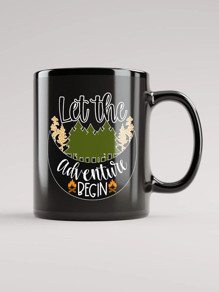 Adventure Awaits Black Coffee Mug product image (1)