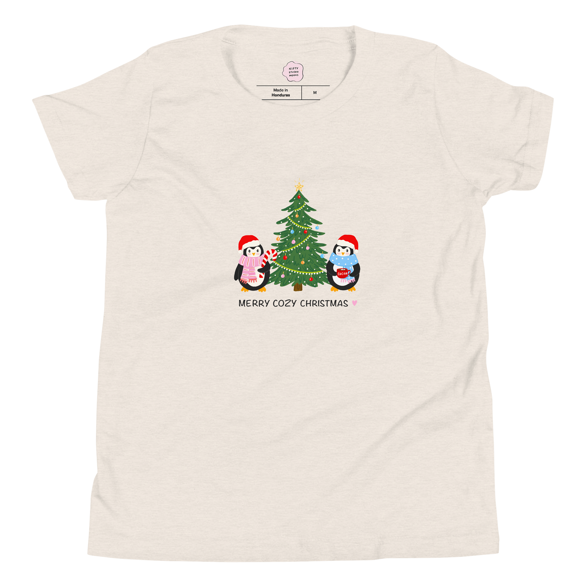 Cozy Penguin Christmas Kids T-shirt product image (10)