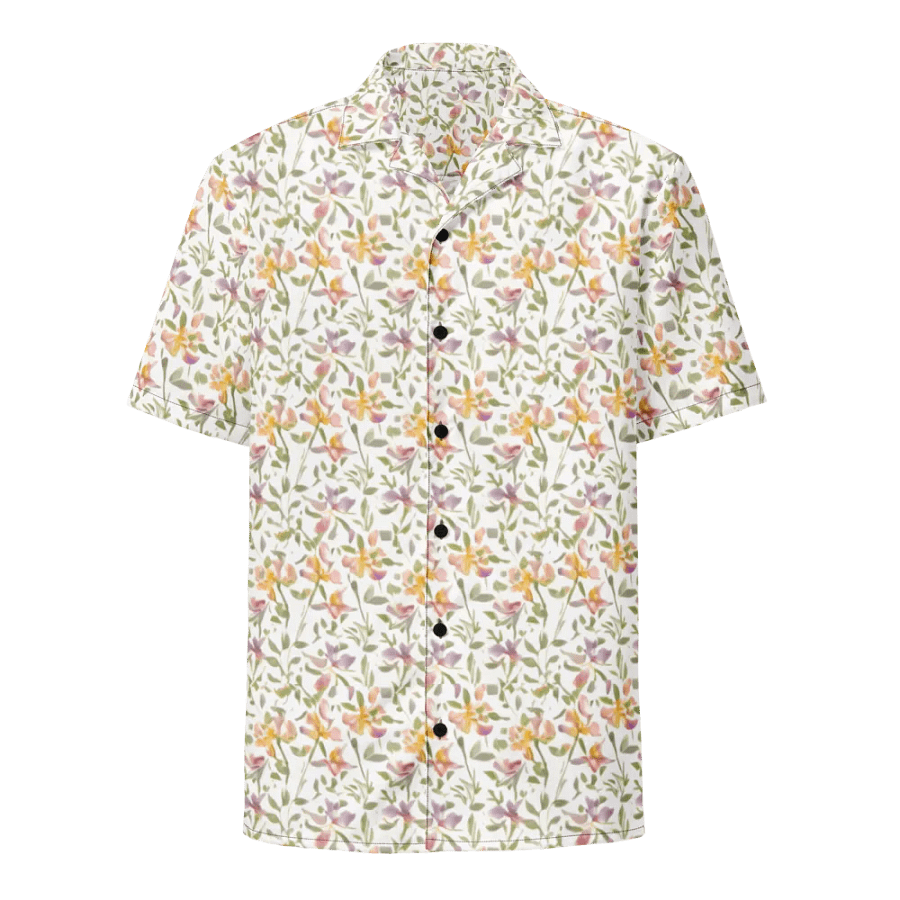 Floral Pattern Freesia Flowers Hawaiian Shirt product image (1)
