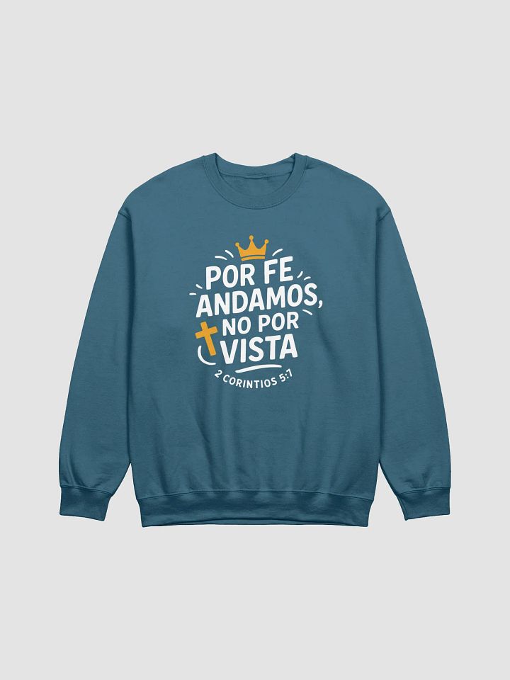 Sudadera Unisex Cuello Redondo | Por fe andamos no por vista product image (21)