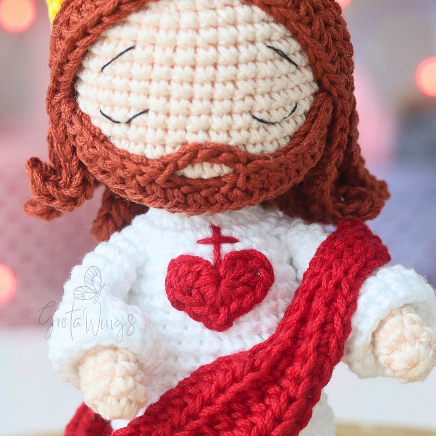 Hand-Crocheted Jesus Amigurumi: Exclusive Digital Pattern for Faith-Filled Creations (Digital Download) product image (4)