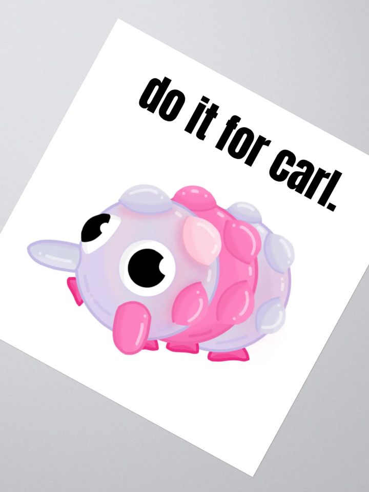 Carl Vinyl Sticker product image (2)