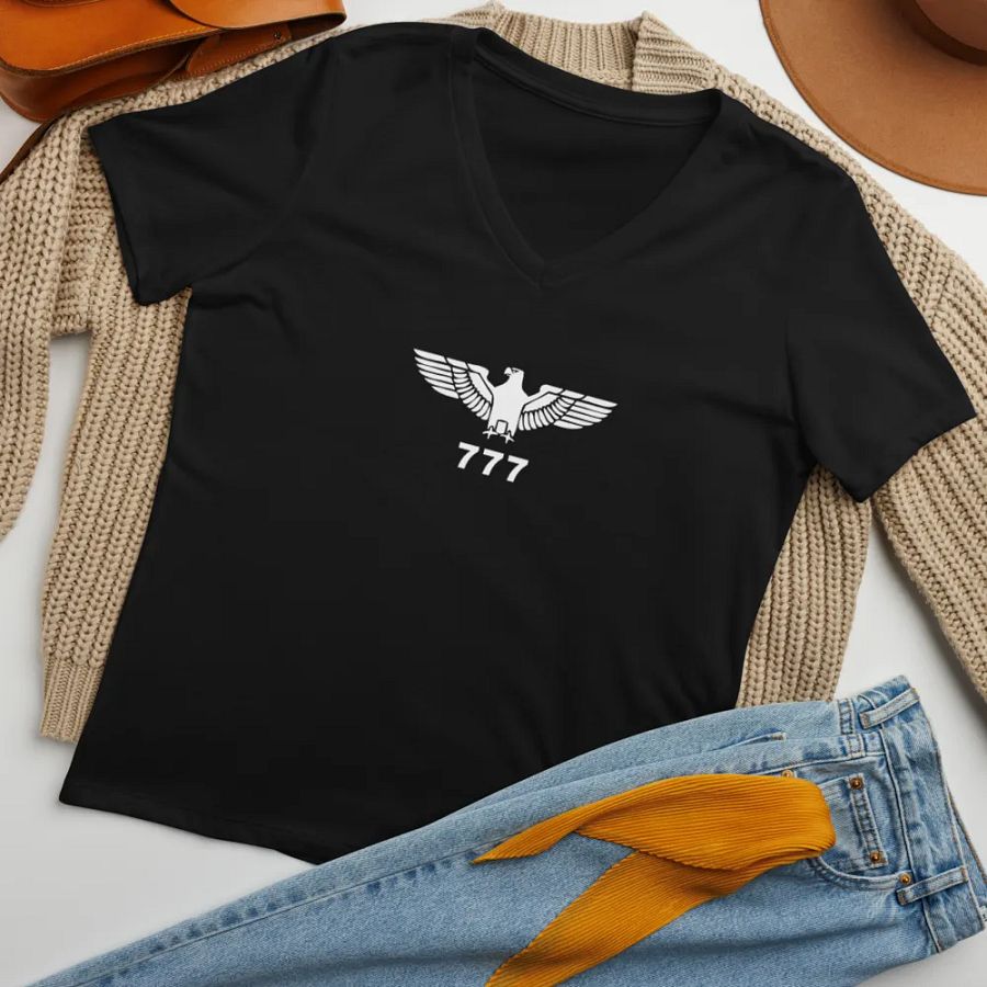 EAGLE 777 WOMENS V NECK T SHIRT product image (7)