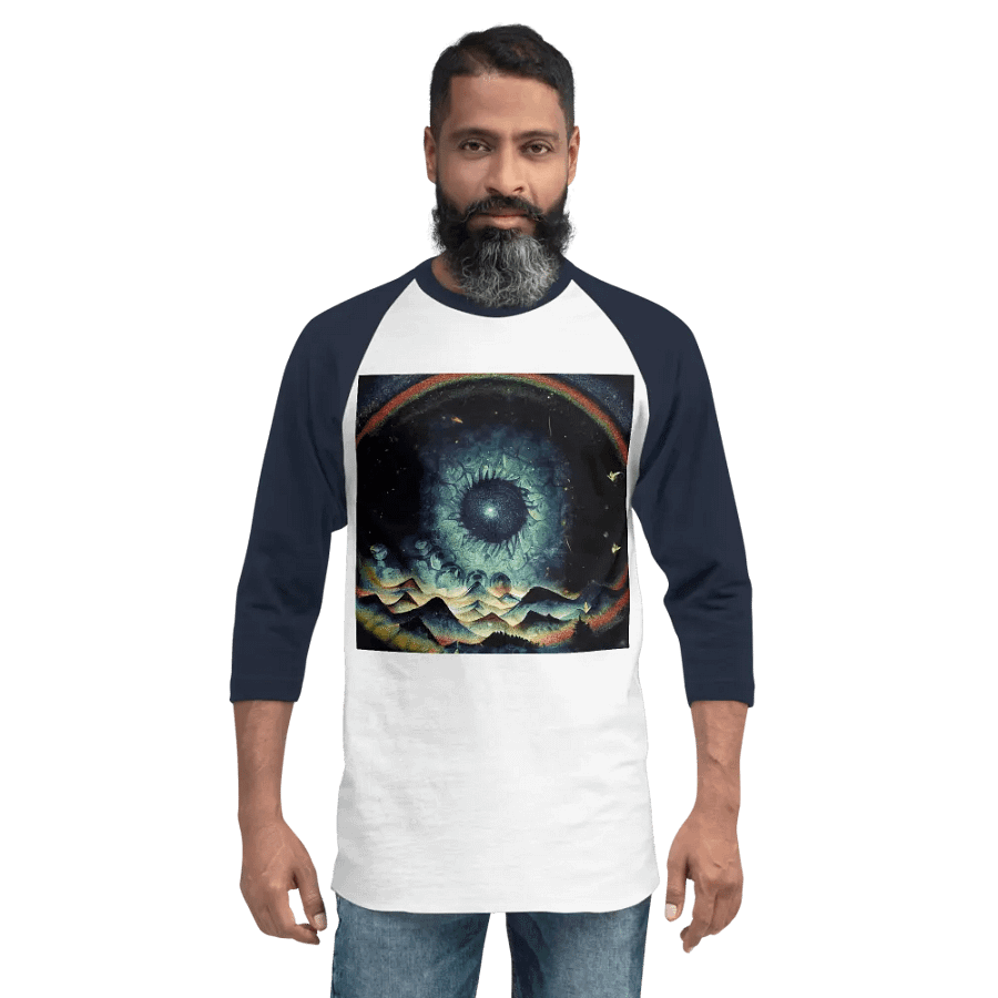 Cosmic Eye Unisex Raglan Tee product image (2)