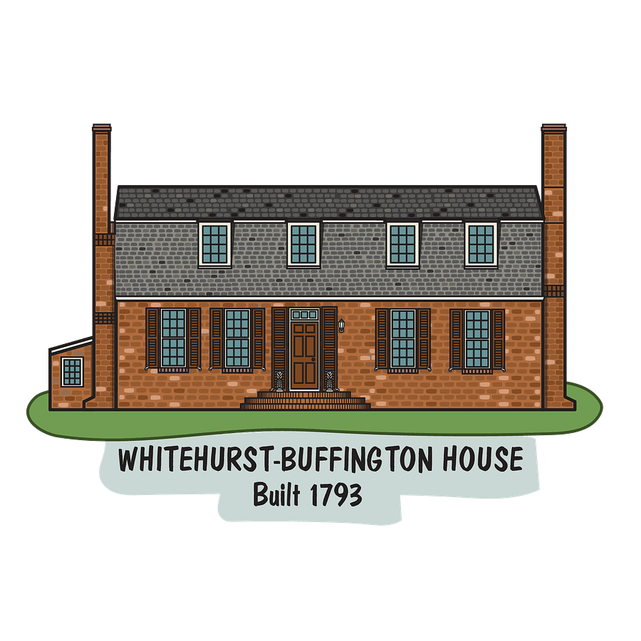 Whitehurst Buffington House Magnet product image (3)