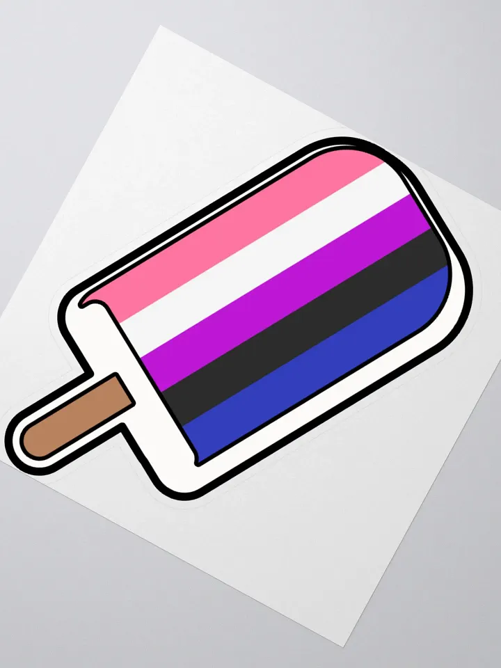 Genderfluid Popsicle Sticker product image (2)