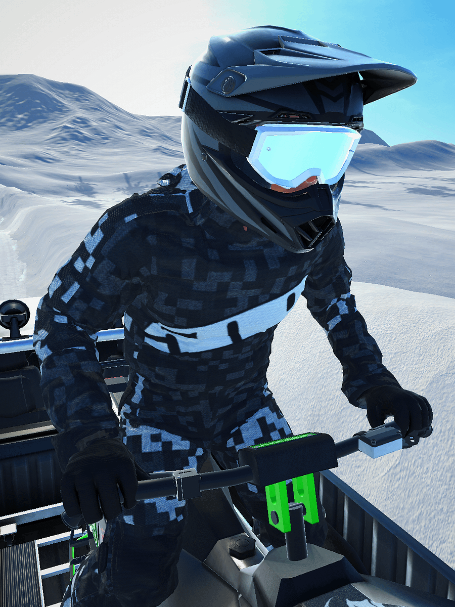 Catalyst 858 Wreker Wrap black and white with 509 suit and dark gauges and suspension product image (4)