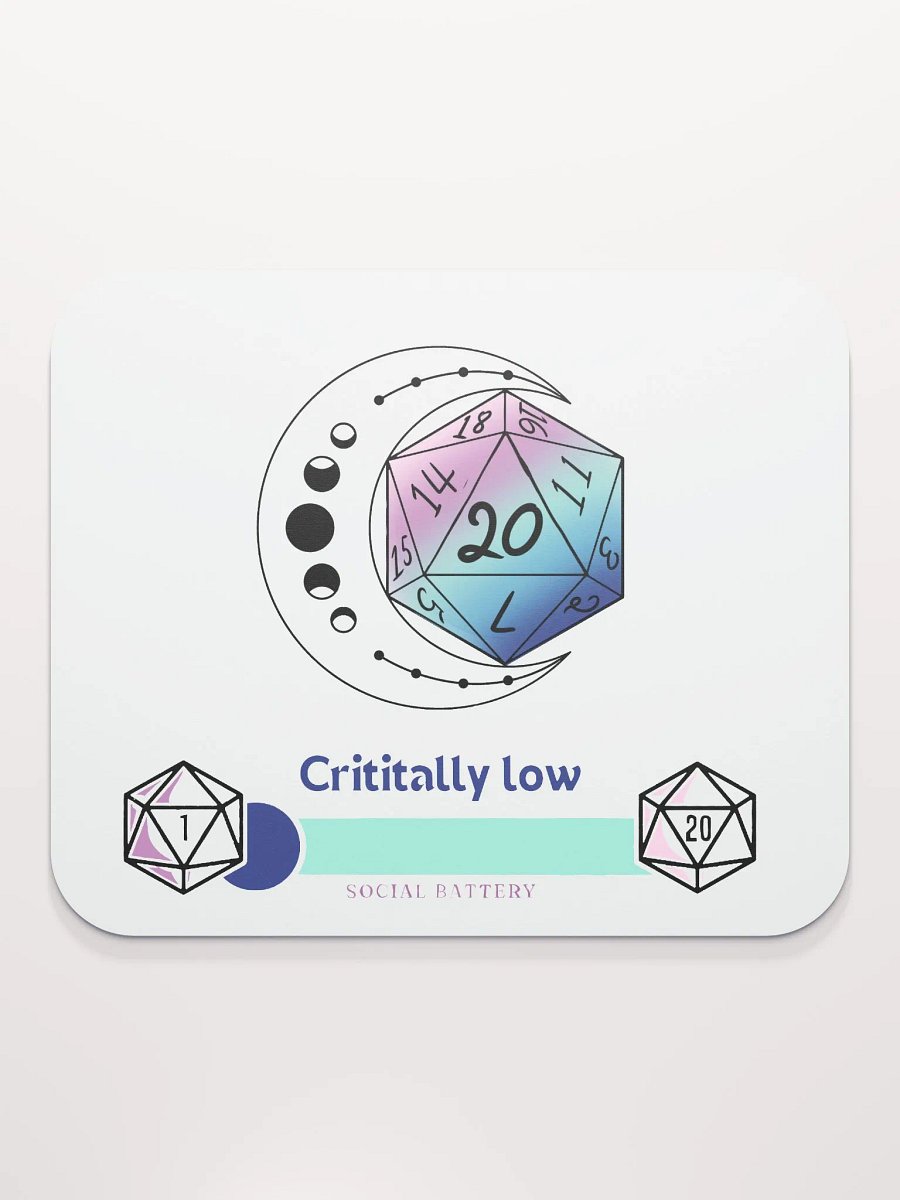 Critically Low Moon Mouse Pad product image (2)