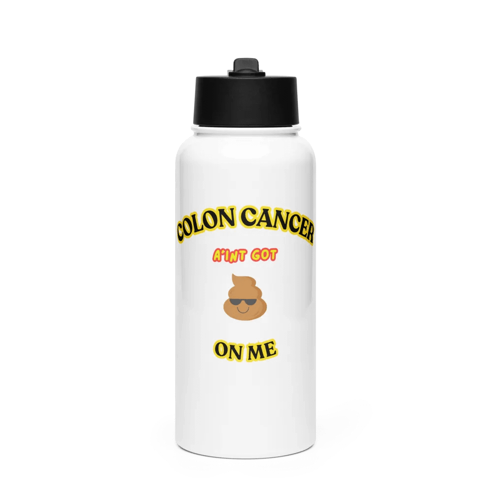 Stylish Stainless Steel Colon Cancer Water Bottle product image (1)
