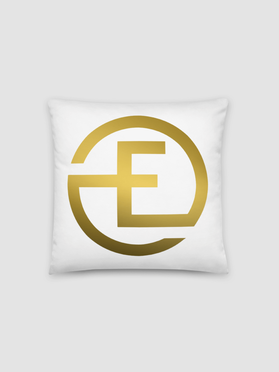 EO Logo White Pillow product image (2)
