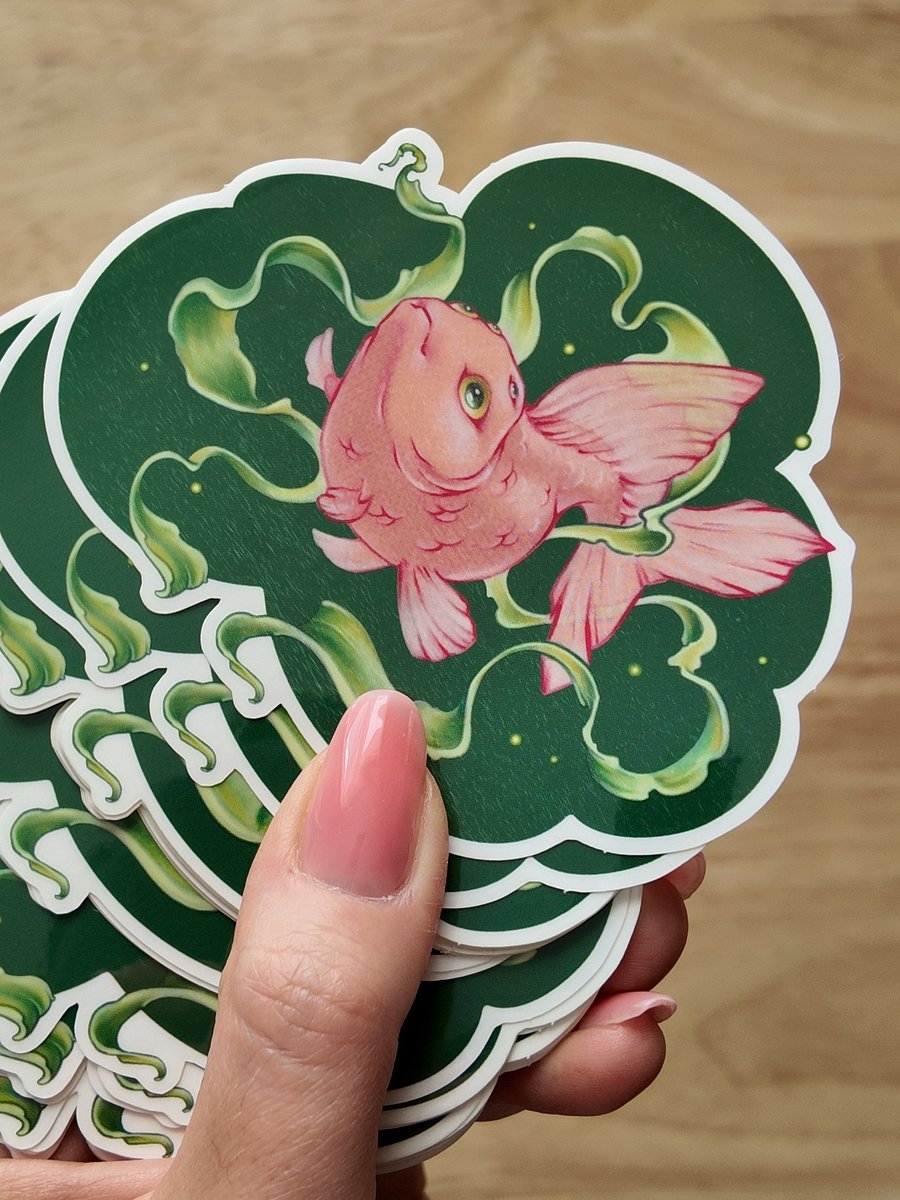 Pink Fish Sticker product image (3)