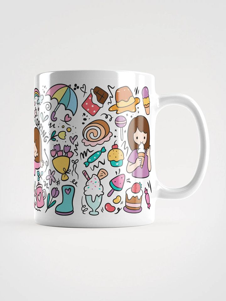 Spring Girl Cartoon Doodle product image (1)