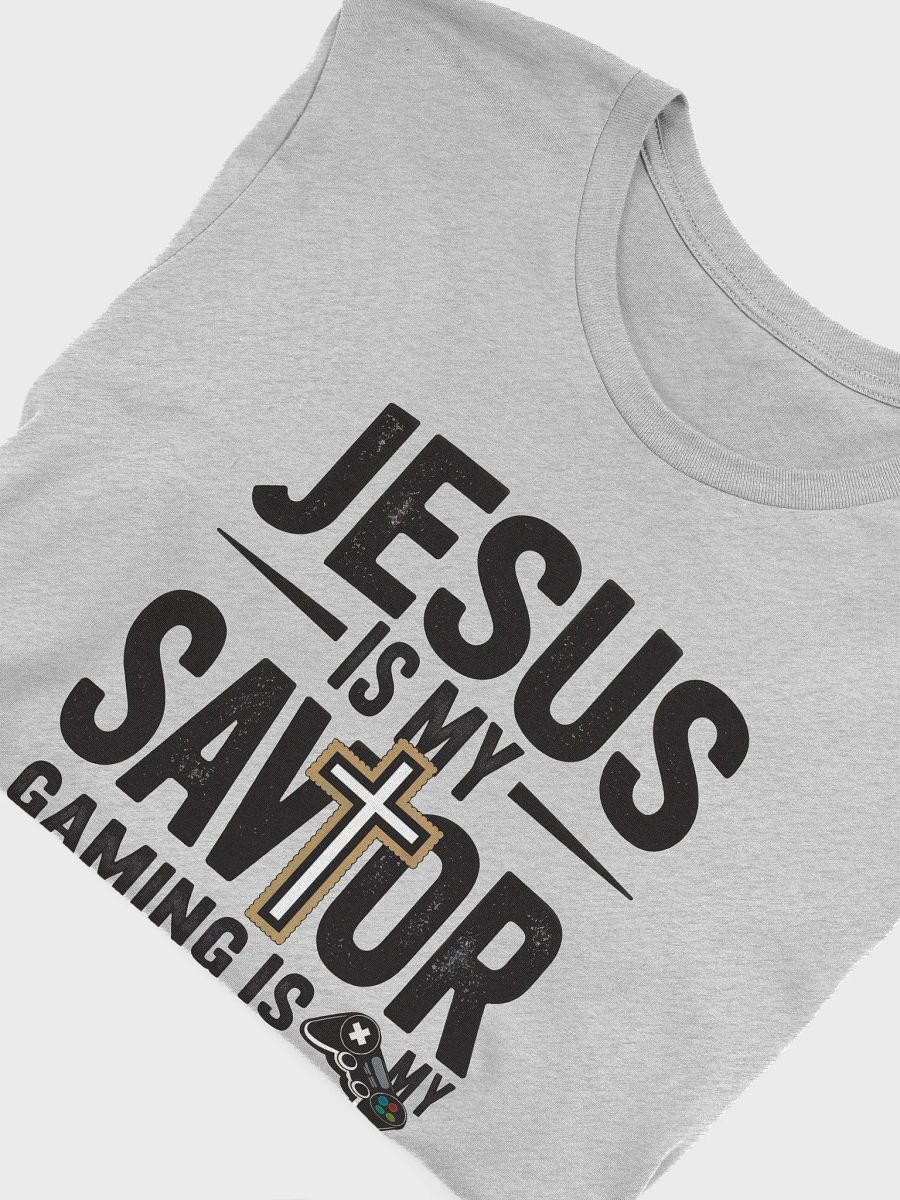 'Jesus is my Savior, gaming is my hobby' T-Shirt product image (45)