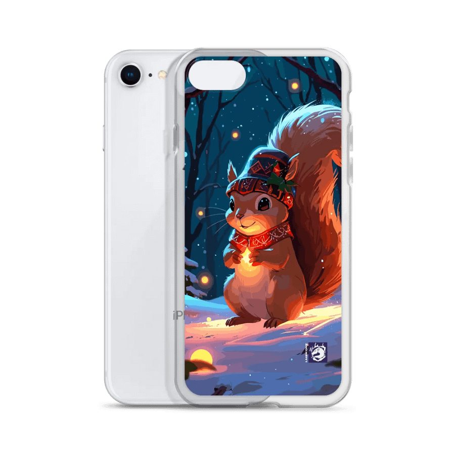 Festive Squirrel Snowy iPhone Case product image (51)