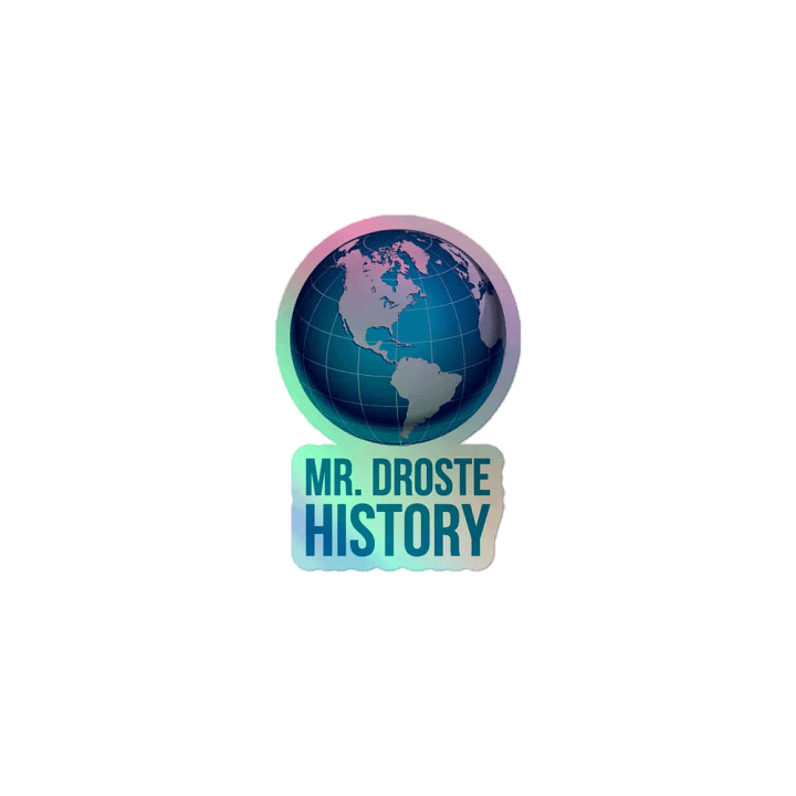 Mr. Droste History Logo Holographic Sticker product image (1)