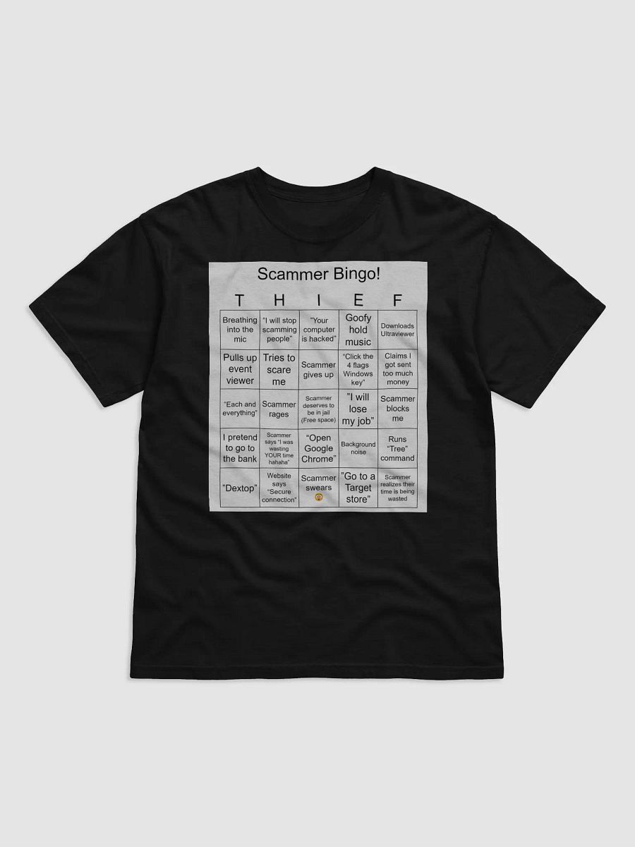 Scammer Bingo! -Premium Heavyweight Tee product image (1)
