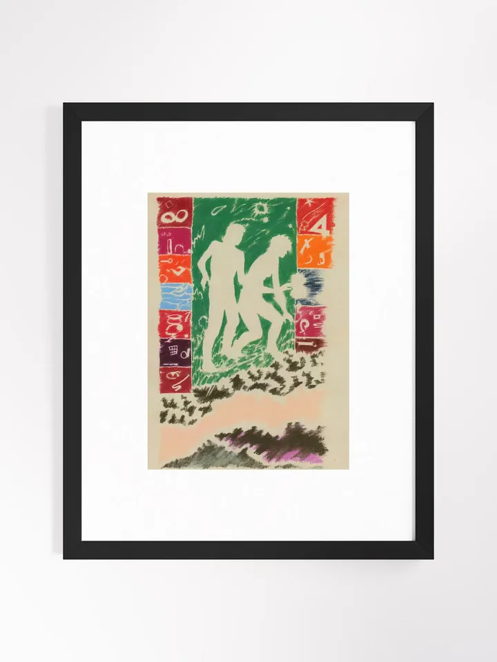 Couple in Green Print Framed product image (1)