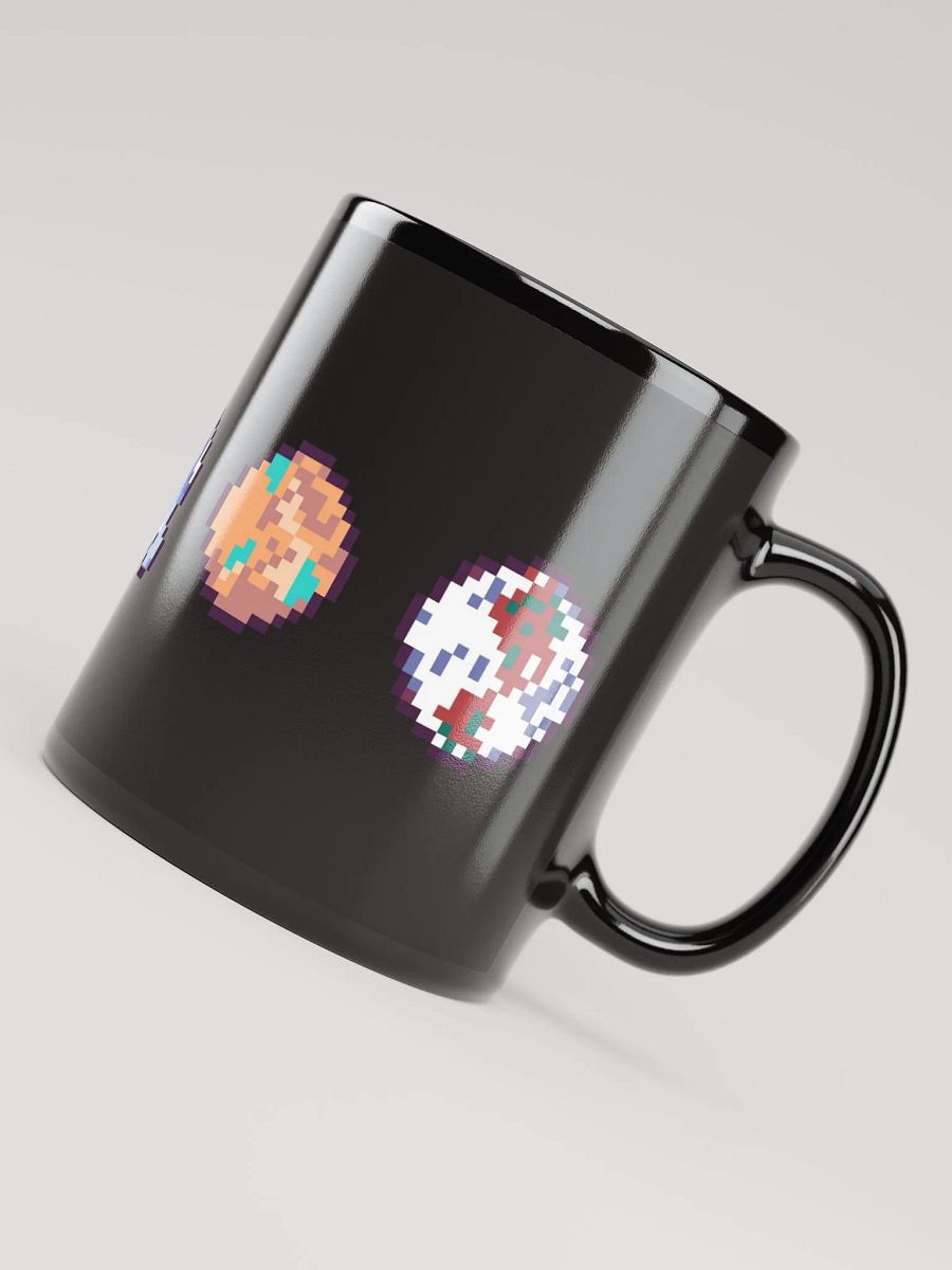 Pixel Planets Black Mug product image (3)