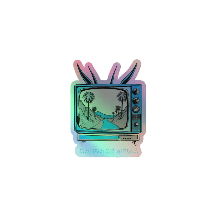 Garbage Media West Coast Holographic Sticker product image (1)