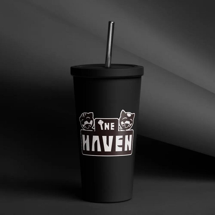 Metal Insulated Haven Logo Screw-Top Tumbler w/ Straw product image (1)