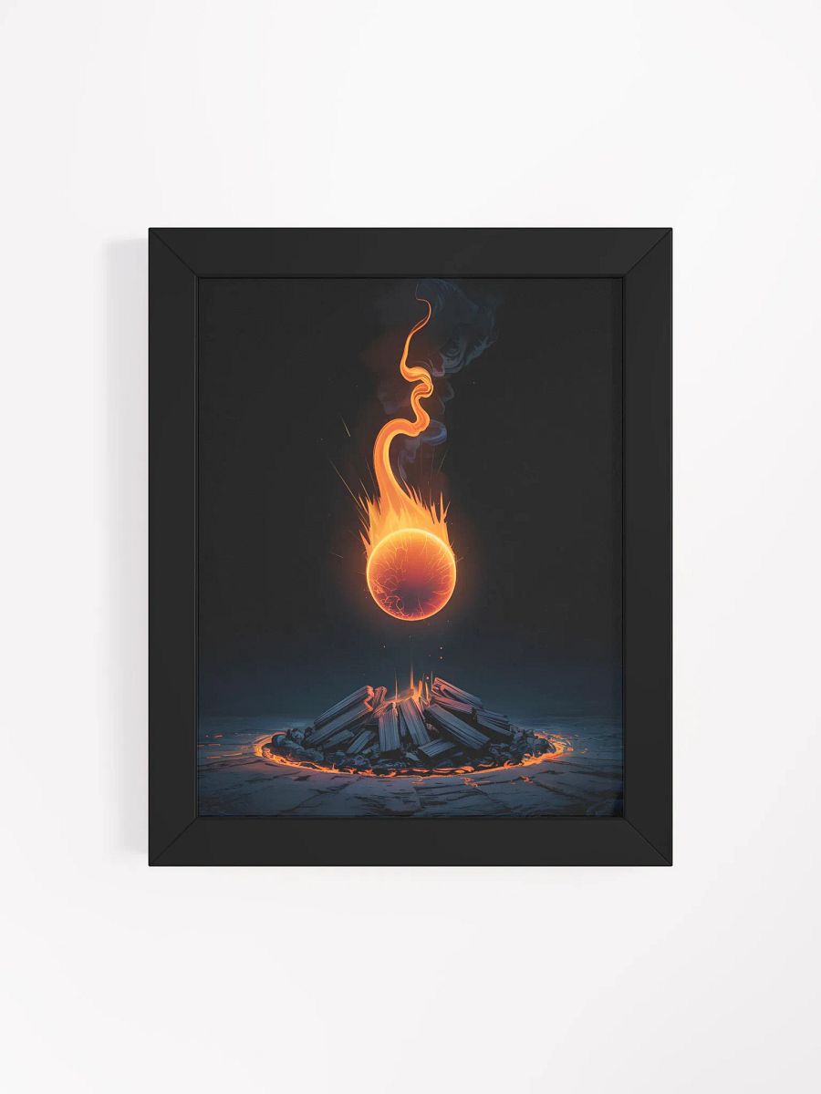 Rising Embers Framed Print | Abstract Fire Wall Art product image (4)