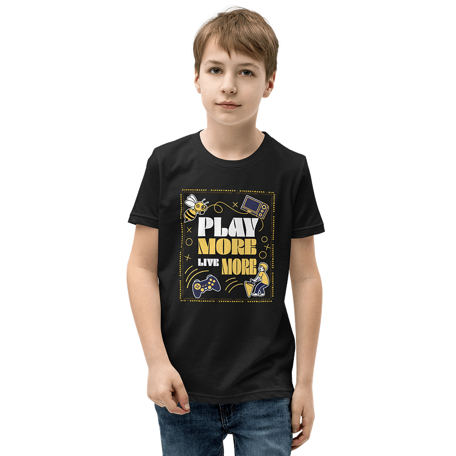 Play More Live More Youth Short Sleeve T-Shirt product image (13)