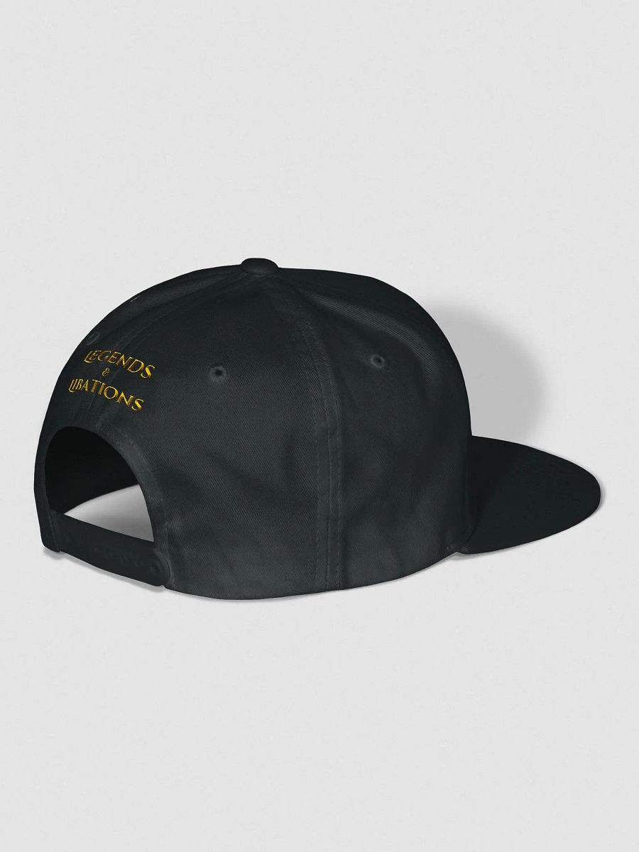 Legends & Libations Snapback Hat Gold Logo product image (3)