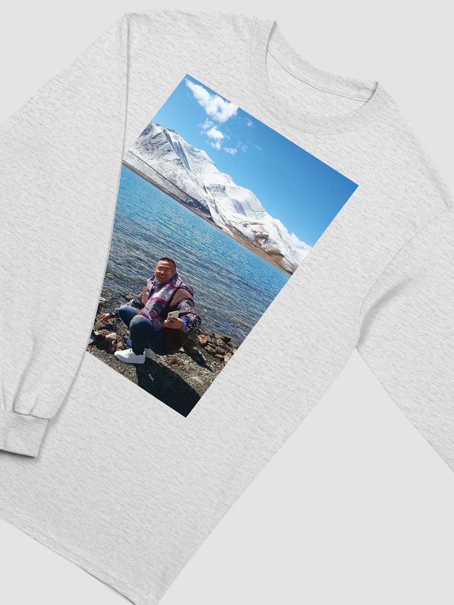 Gildan Ultra Cotton Long Sleeve T-Shirt: snow mountain product image (35)