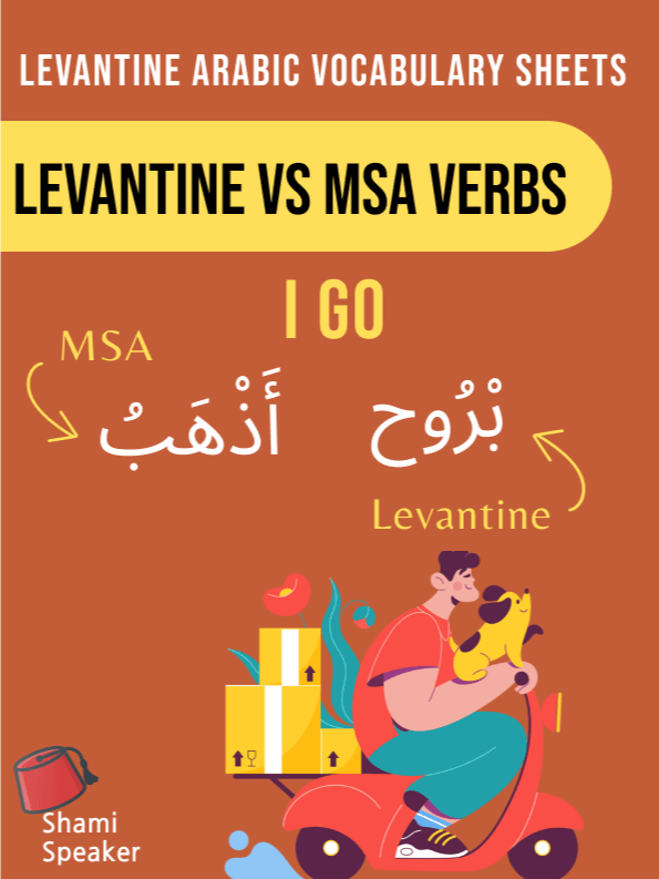 Levantine Arabic VS MSA Verbs product image (1)
