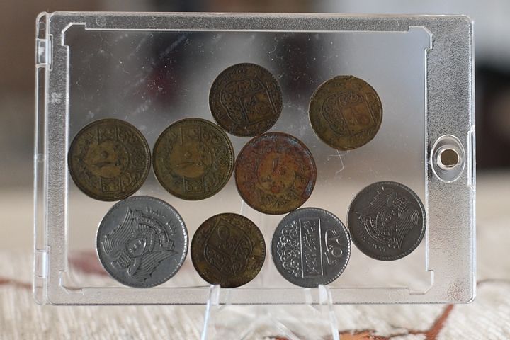 مجموعة قطع نقدية معدنية سورية اصدار عام 1970 - 1980 product image (2)