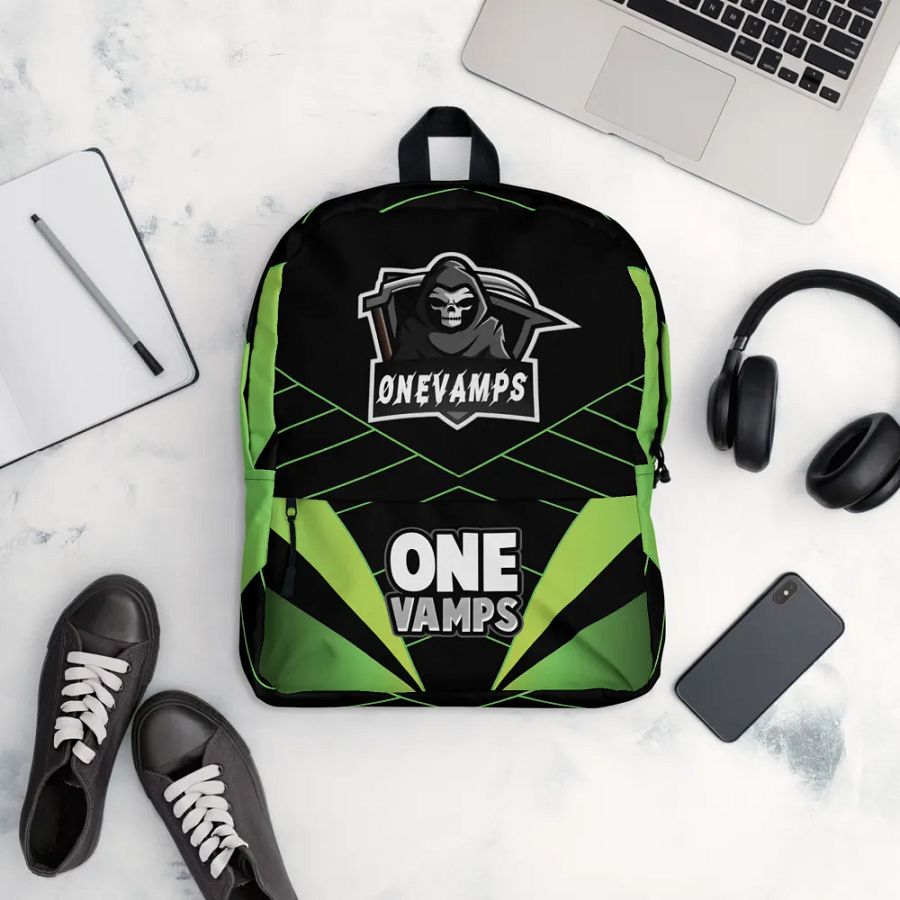 OneVamps Backpack Green and Black product image (12)