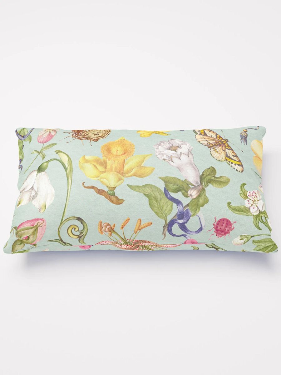 Exotic Blooming Floral Butterfly Mint Pillows product image (5)