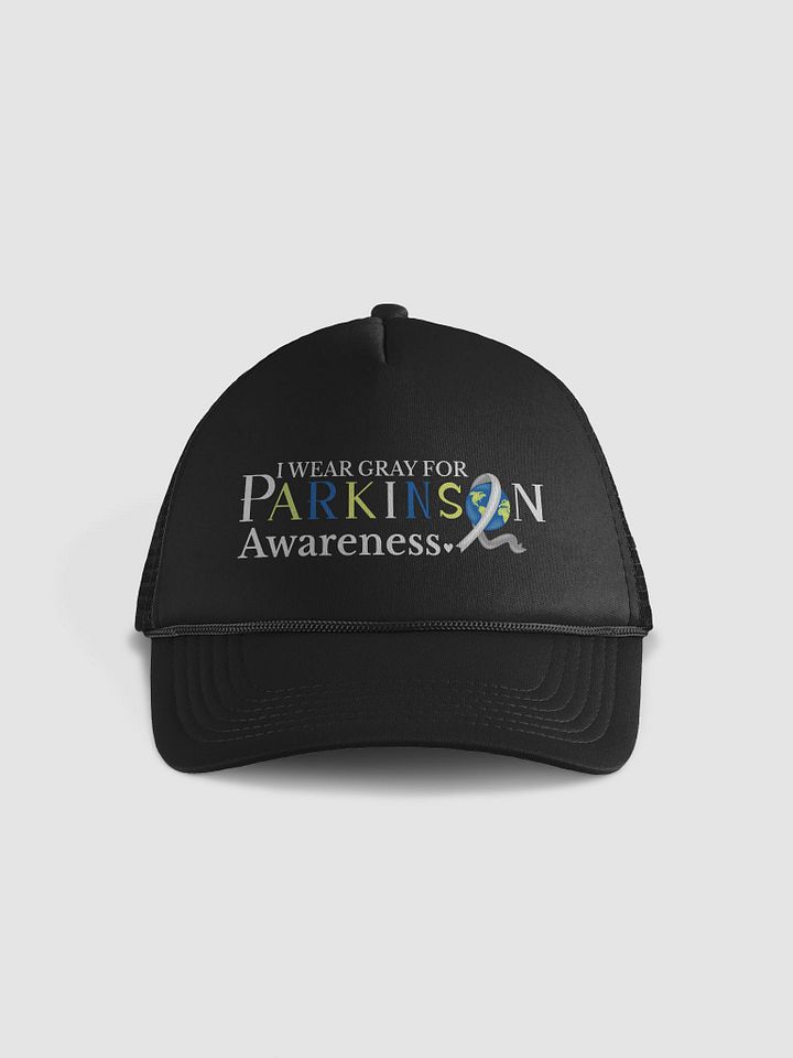 I Wear Gray For Parkinson`s Awareness, Form Trucker Hat product image (2)
