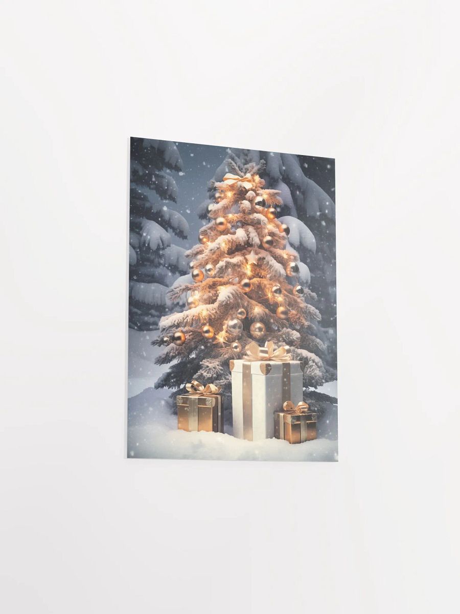 Golden Glow Christmas Tree Poster product image (4)