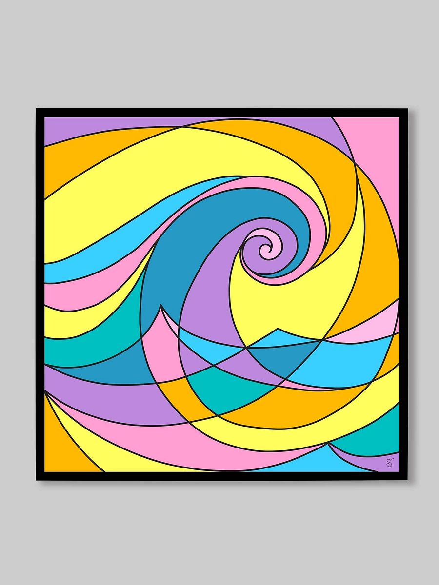 Spiral Spectrum Canvas - Abstract Square No. 4 product image (169)