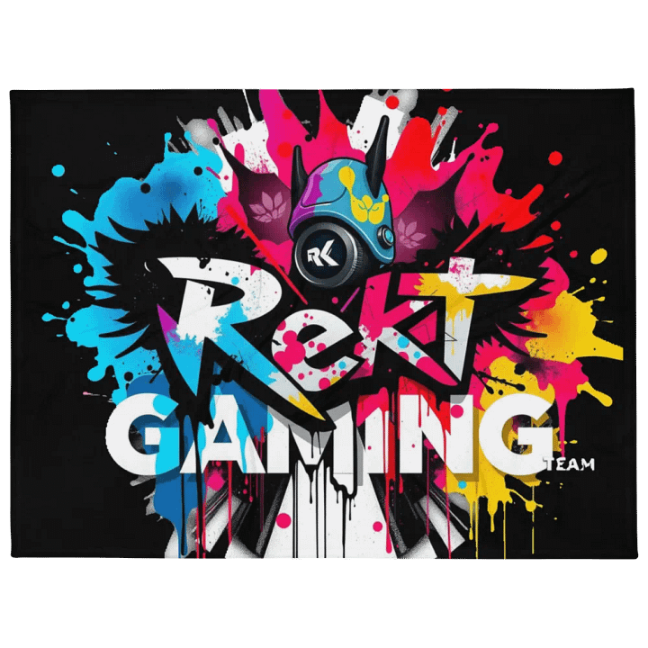 Rekt Gaming Team Throw Blanket product image (1)