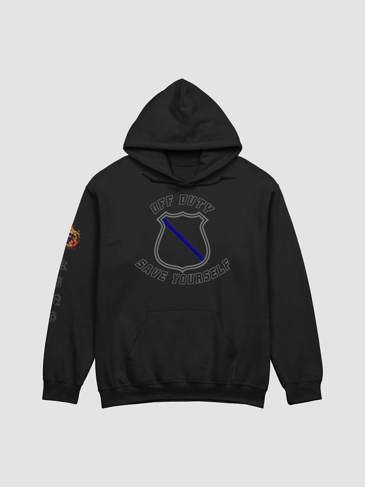 "Off Duty, Save Yourself" Police Hoodie product image (2)