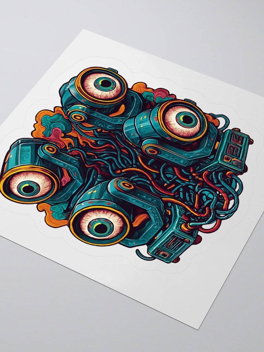 Theatrically Jerry "Watchful Eyes" Moving Head Light Kiss Cut Stickers product image (7)