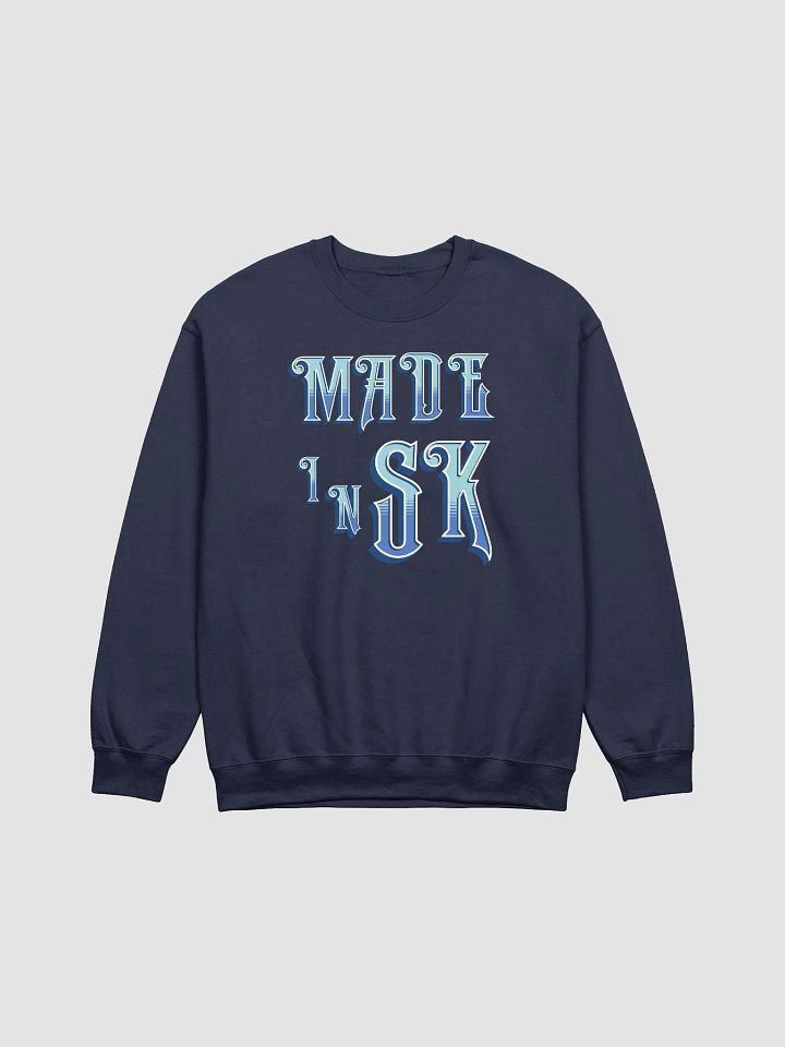 Made In Sk Saskatoon Saskatchewan Stylized Crewneck Sweatshirt product image (13)
