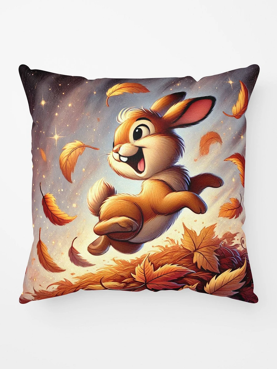 Autumn Leaves Bunny Rabbit Pillow product image (1)